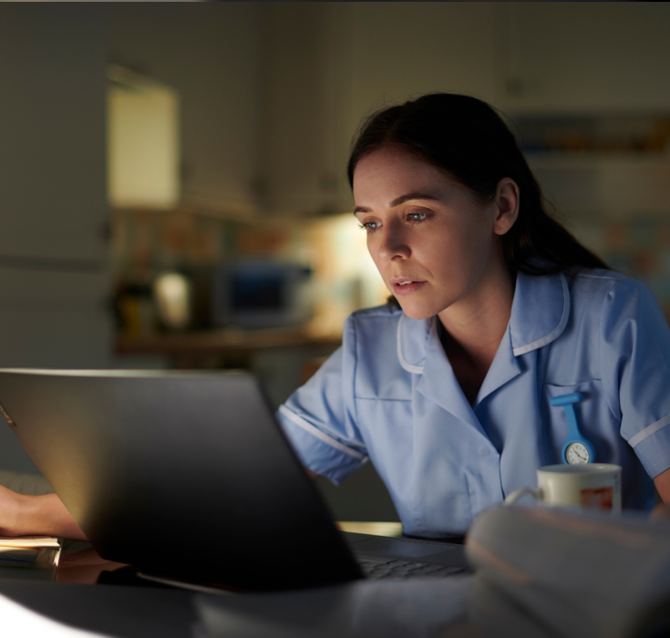 Researches on laptop conducting academic trial